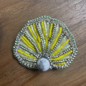 Broche collection perles d’été citron