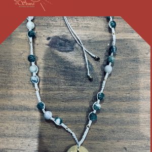 Collier Eclipse douce- Agate Mousse