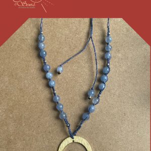 Collier Eclipse Douce- Calcite bleue
