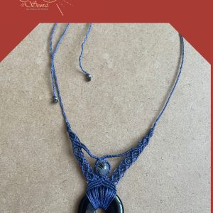 Collier Donut- Obsidienne