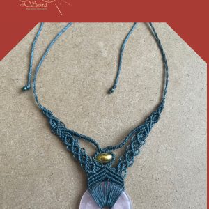 Collier Donut- Quartz rose