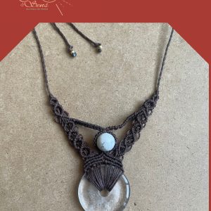 Collier Donut- Quartz et perle Howlite